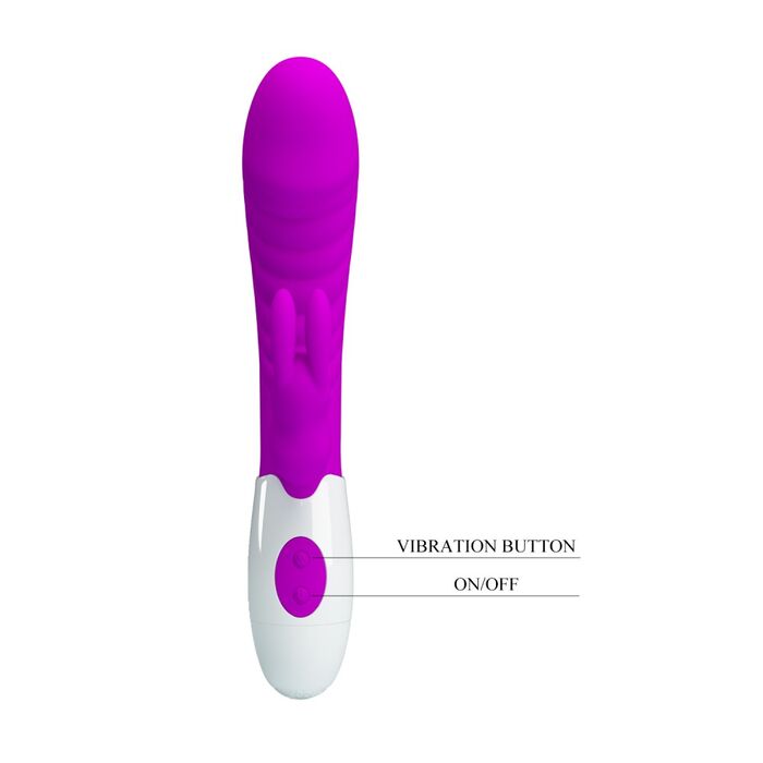 Vibrator Iepuras obraznic Pretty Love - Purple buton telecomanda