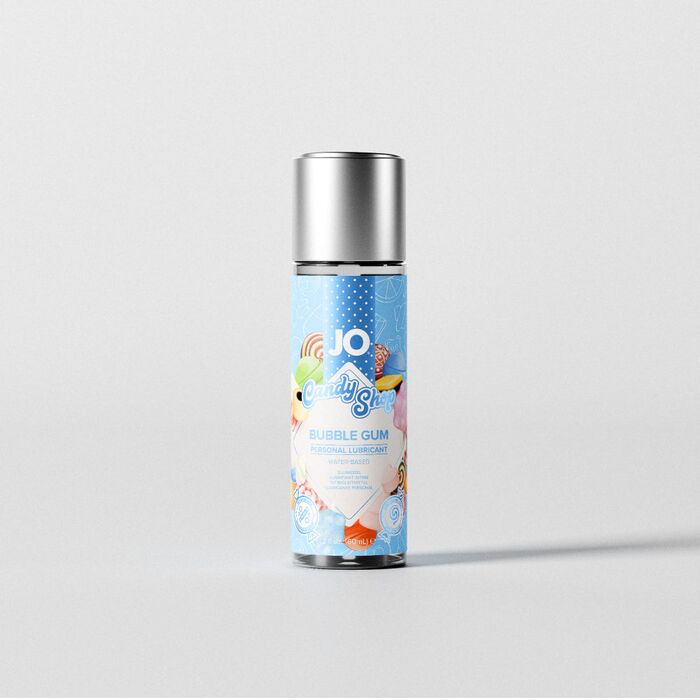 Flacon System JO Candy Shop H2O Bubble Gum pe fundal deschis