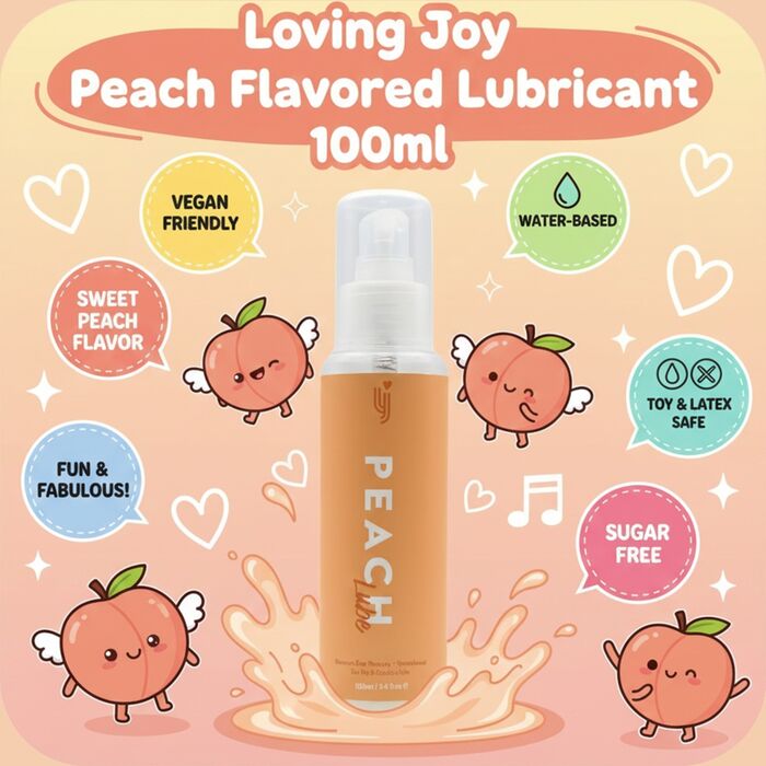Loving Joy Peach Flavoured Lubricant 100ml funny