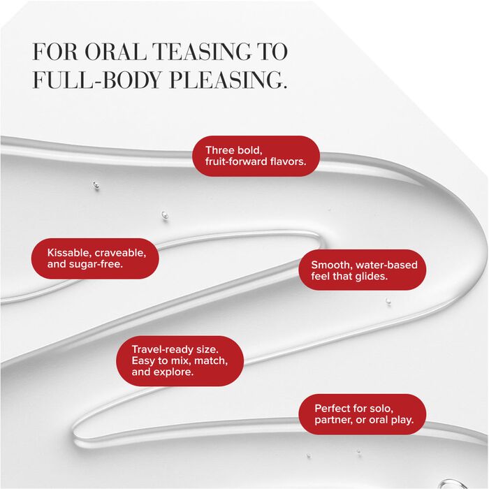 Pentru sexul oral si placeri pentru tot corpul, trei arome puternice cu fructe, System JO Tri-Me Flavors