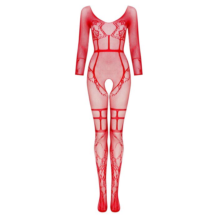 Bodystocking Beauty Night, Lorna, Rosu, S-L