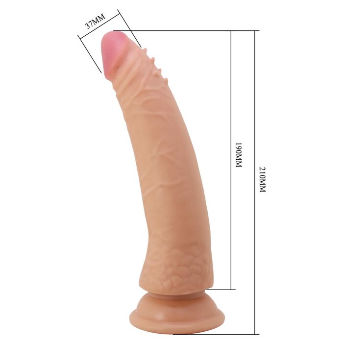 Dildo Realistic Kable, Pretty Love, natural, dimensiuni