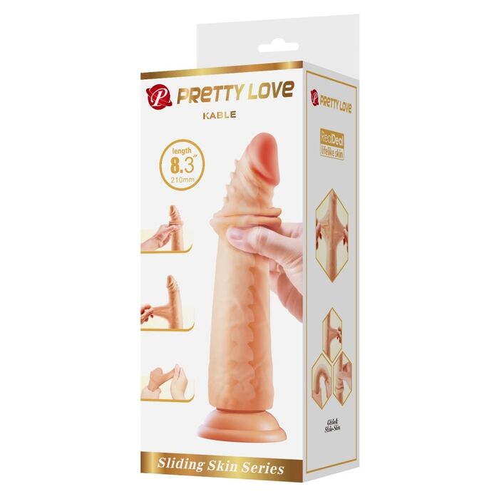 Dildo Realistic Kable, Pretty Love, natural, [ 21cm x 3,7cm] cutie