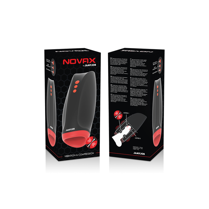 JAMYJOB - NOVAX MASTURBATOR WITH VIBRATION AND COMPRESSION
