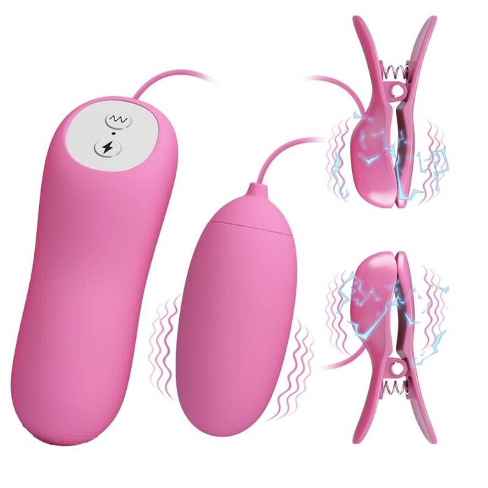 Pretty Love Cleme Sfarcuri cu Vibratie si Electrosoc - imagine 1