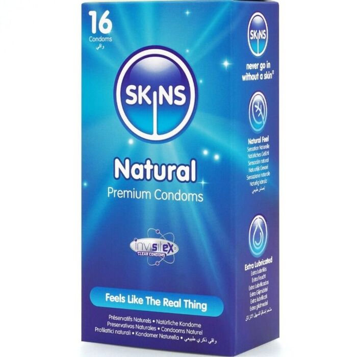 Cutia Skins Natural vazuta din unghi, cu tehnologie Invisitex