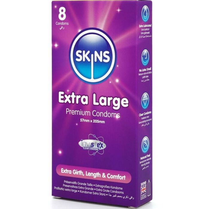 Cutia Skins Extra Large vazuta din unghi, cu tehnologie Invisitex