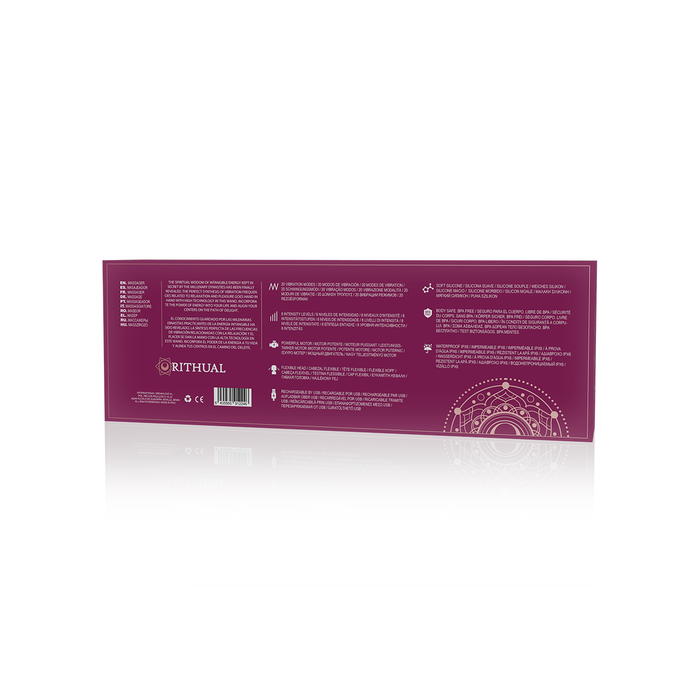 Spate cutie Aparat de Masaj Extern Rithual Akasha Wand 2.0 Orquidea – Reincarcabil, Submersibil si Ultra-Flexibil