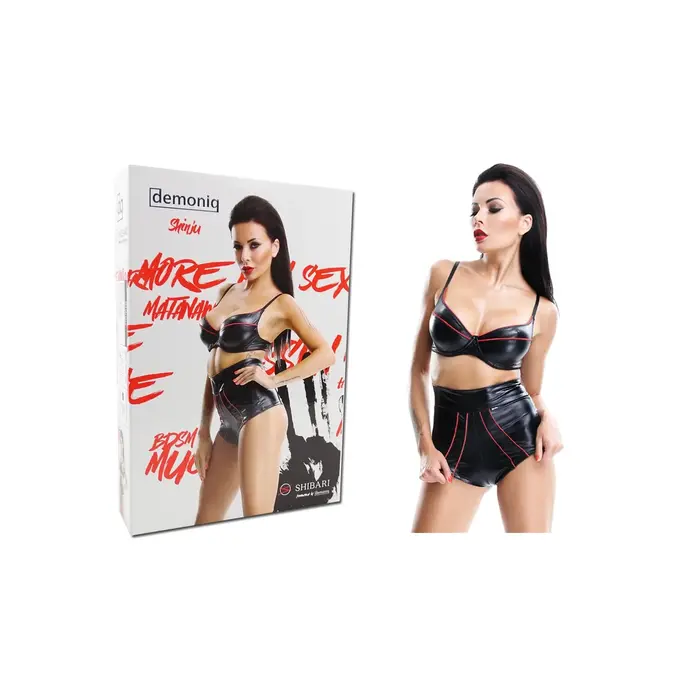 Set Shibari SHINJU, chiloti inalti, bustiera, sfori bondage cutii