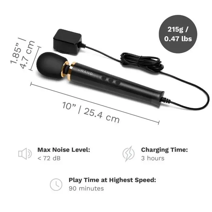 Aparat masaj Le Wand Petit Plugin Massager - Negru