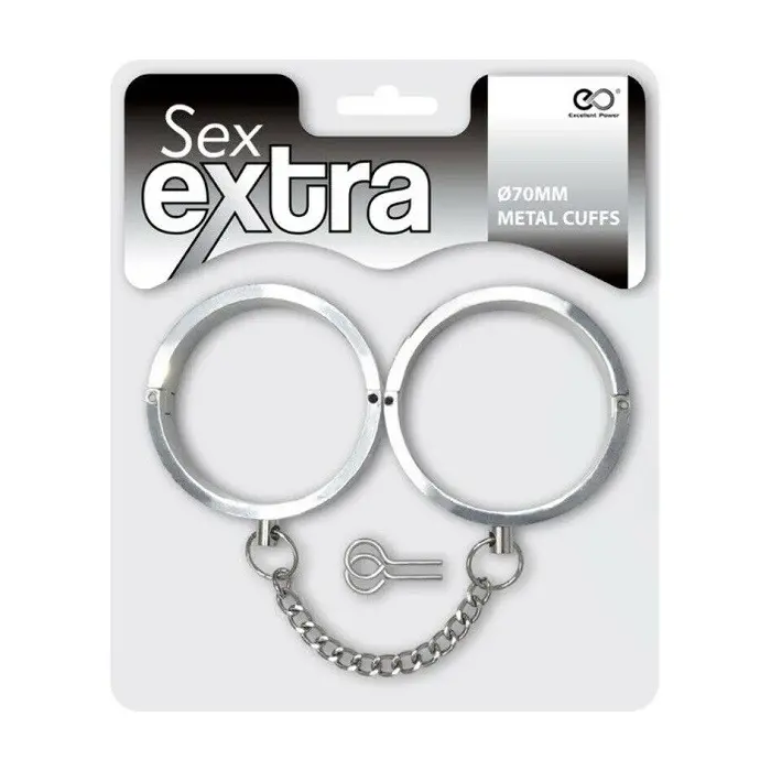 Jucarie pentru adulti Excellent Power Sex, catuse metalice argintii extra, 70 mm