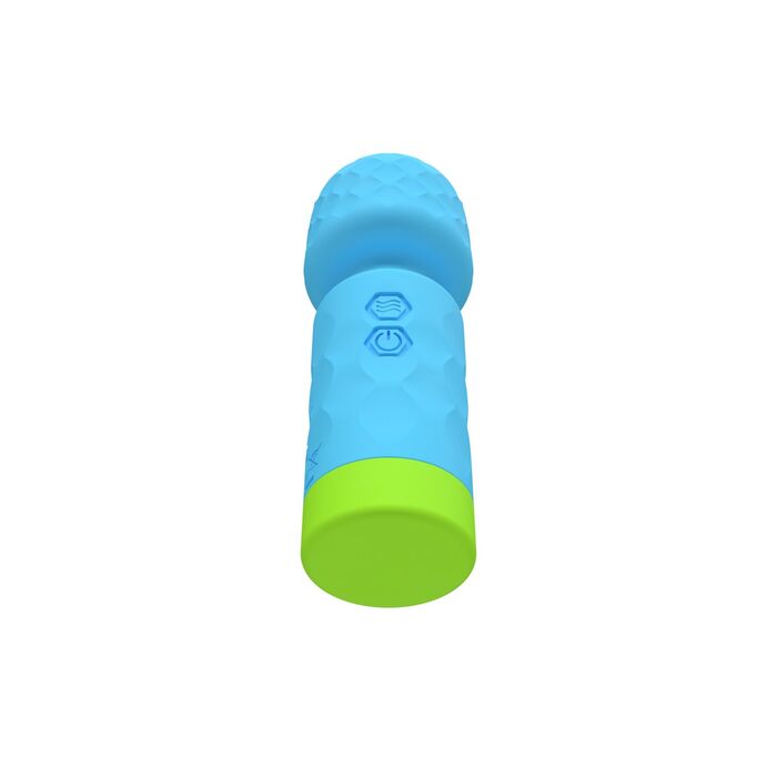 Mini Massager - Aparat Masaj Miky Vibrator - Albastru, 10 Vibratii vederec de jos