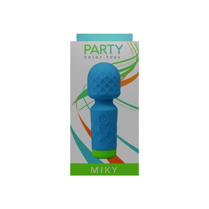 Mini Massager - Aparat Masaj Miky Vibrator - Albastru, 10 Vibratii CUTIE