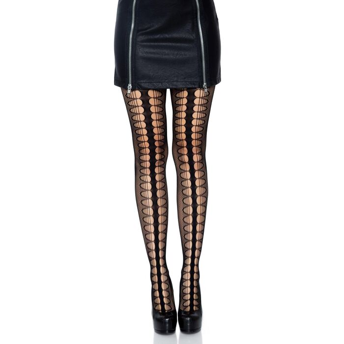 Dres Leg Avenue purtat cu fusta neagra, vedere din spate