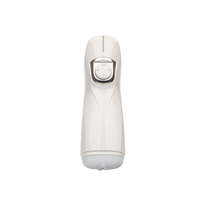 Masturbator automat cu vibratie si suctiune Lifelike Pulsar Stroker CalExotics alb, vedere de ansamblu
