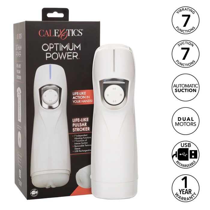 Masturbator Automat cu Vibratie si Suctiune Lifelike Pulsar Stroker CalExotics