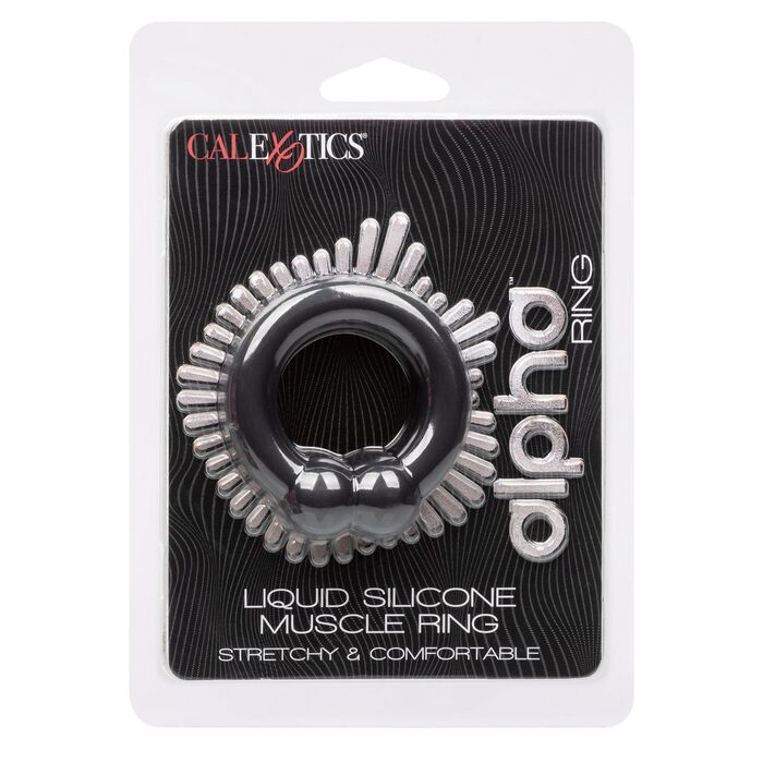 Inel Penis din Silicon Lichid cu Bilute Alpha Muscle Ring CalExotics ambalaj