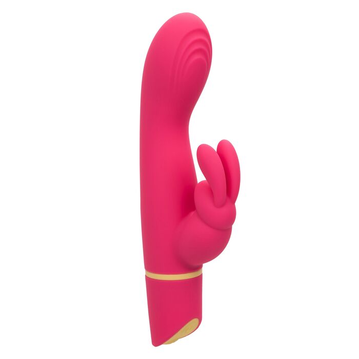 Vibrator rabbit cu doua motoare Love Bunny CalExotics roz, vedere de ansamblu