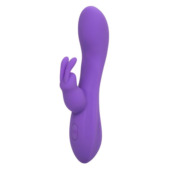 Vibrator rabbit flexibil Bend and Hold Double Rumbler CalExotics mov, vedere de ansamblu