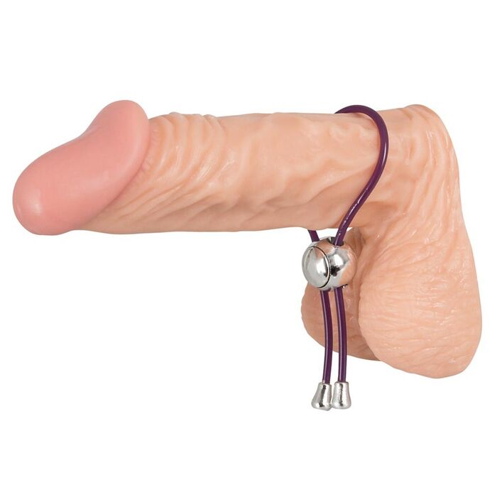 Inel pentru penis Cock and Ball Loop, You2Toys - Violet foto montat