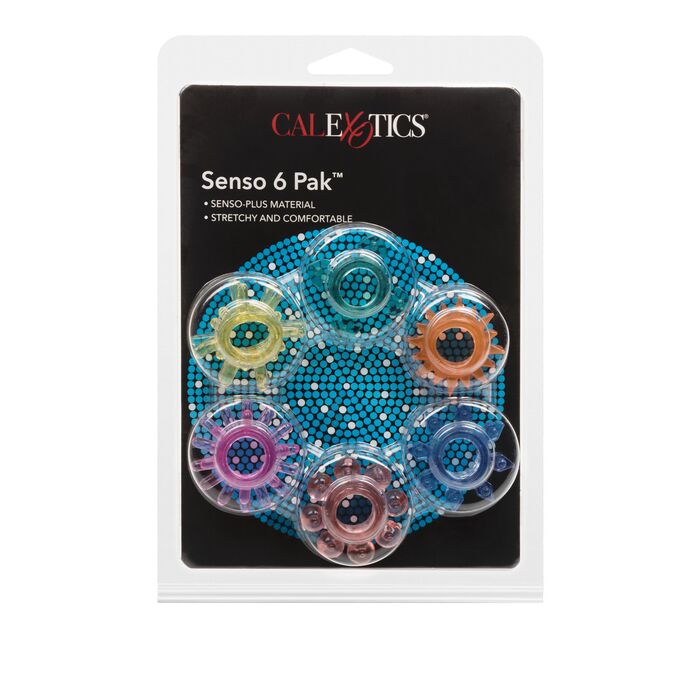 Inele penis Senso 6 Pak, a versatile and super-stretchy erection enhancer amablaj