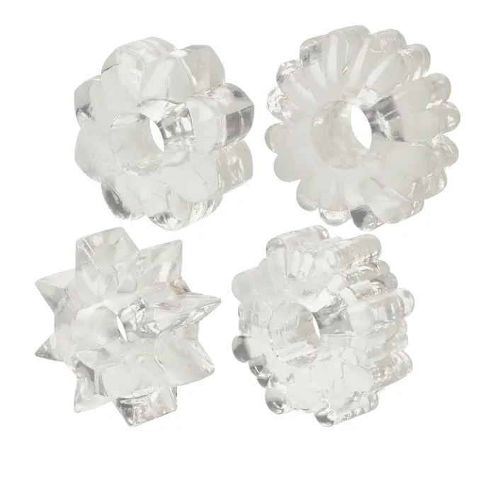 Basic Essentials® Super-stretchy TPR Enhancers - Clear 4 bucati