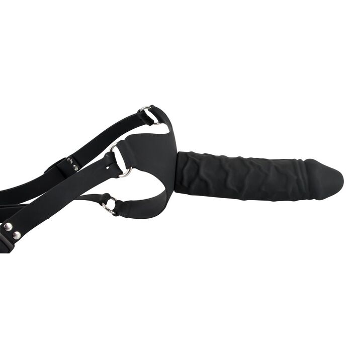 Strapon pentru femei negru - Silicone Strap-on, You2Toys detaliu 1