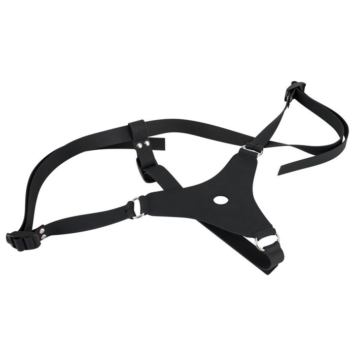 Strapon pentru femei negru - Silicone Strap-on, You2Toys curea