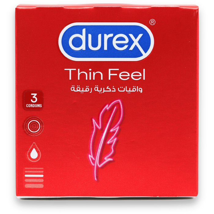 Cutia Durex Thin Feel, pachet de 3 prezervative