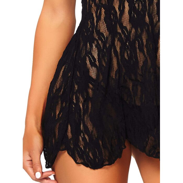 Babydoll_Negru_Leg_Avenue detaliu