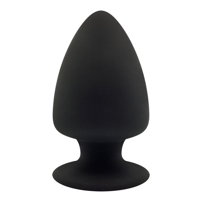 Plug anal Silexd Model 1 Large negru, forma conica cu baza stabila