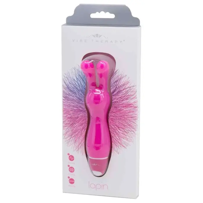 Vibrator Iepuras Vibe Therapy Lapin, Roz cutie