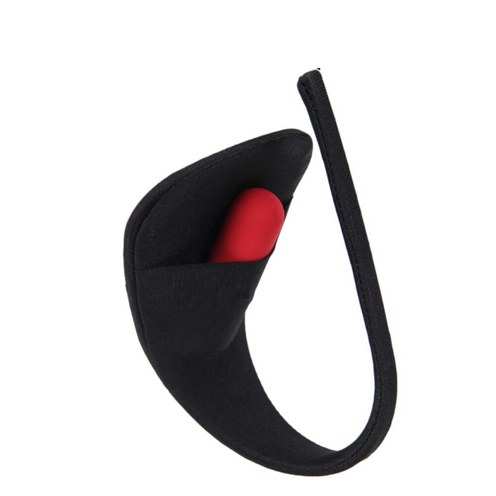 Chiloti Strapless Negru pentru Vibrator ascuns S-L