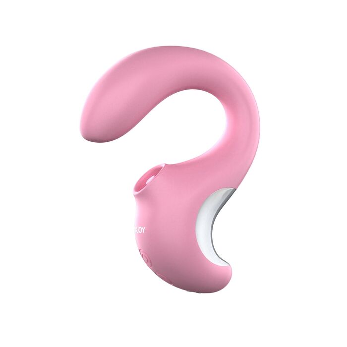 Vibrator clitoridian Twist ToyJoy roz, panou control cu butoane