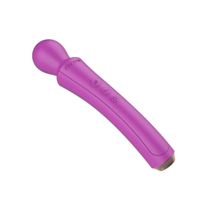 Aparat de masaj Curved Wand Xocoon fucsia, maner curbat
