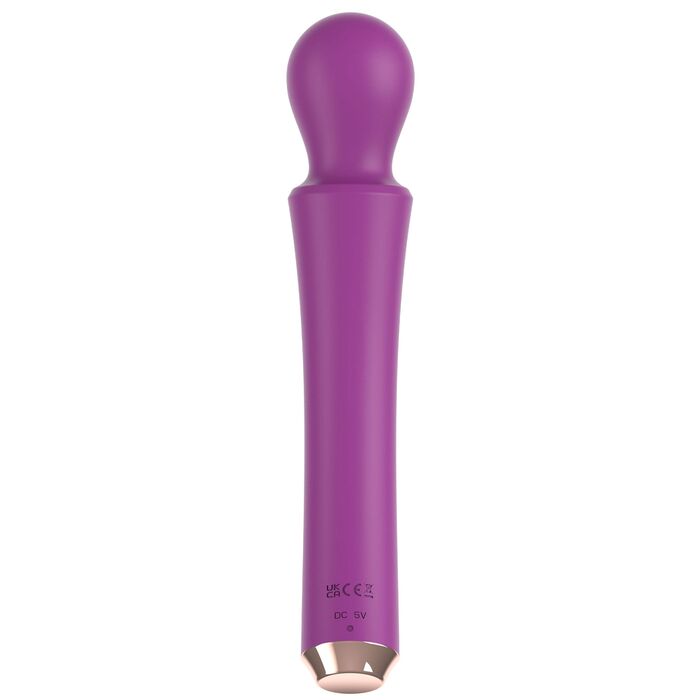 Aparat de masaj Curved Wand Xocoon fucsia, detaliu port de incarcare USB