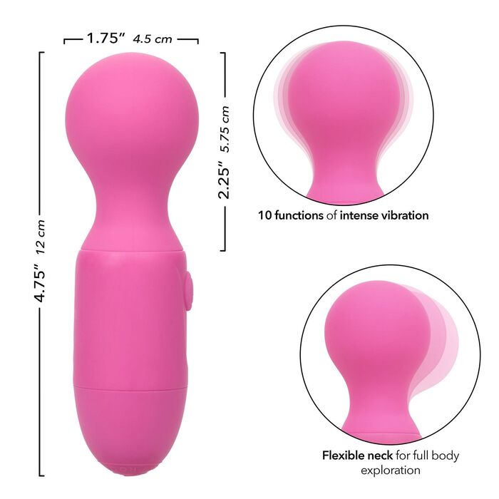 Vibrator Masaj CalExotics Rechargeable Massager Roz dimensiuni