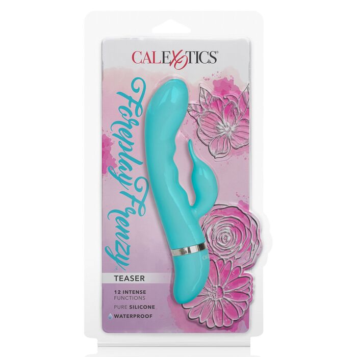Vibrator rabbit Foreplay Frenzy Teaser CalExotics turcoaz, in cutia originala CalExotics