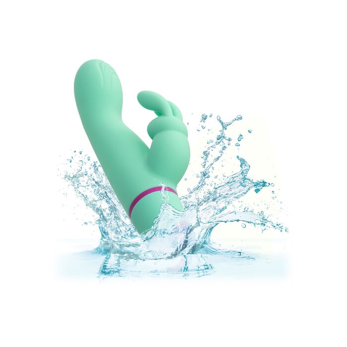 Vibrator rabbit cu balansare Rocking G Bunny CalExotics verde, in cutia originala