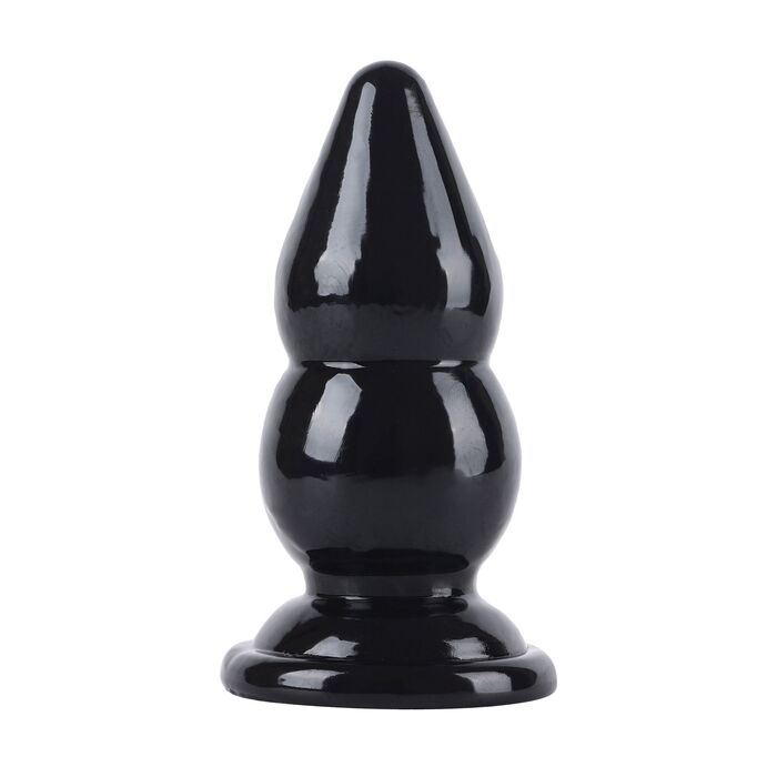 Dop anal dublu bulb Extreme Hidden Desire negru, vedere completa din fata