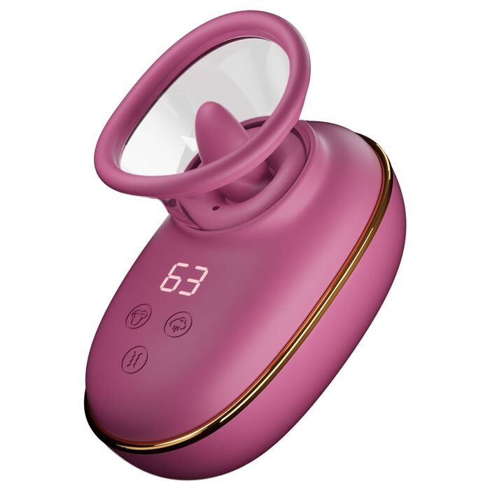 Stimulator Clitoridian cu Limba si Vacuum Licking Automatic Pump She.E.O, Roz