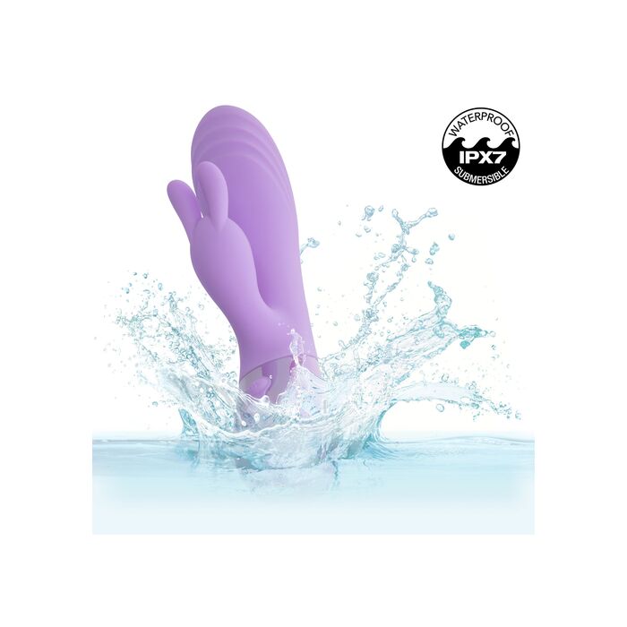 Vibrator rabbit Dual Bunny Aura CalExotics mov, in cutia originala