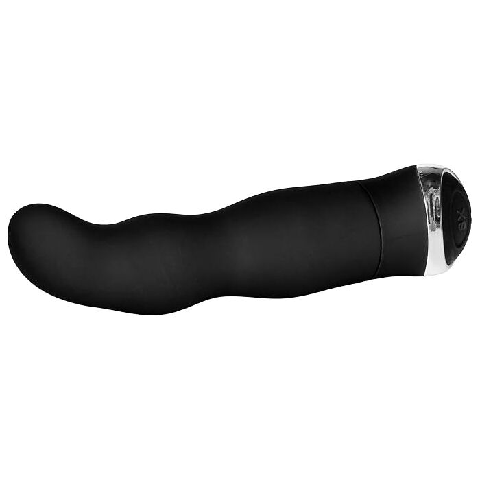 Vibrator 8-Function, CalExotics, Classic Chic, Curve - Negru vedere laterala