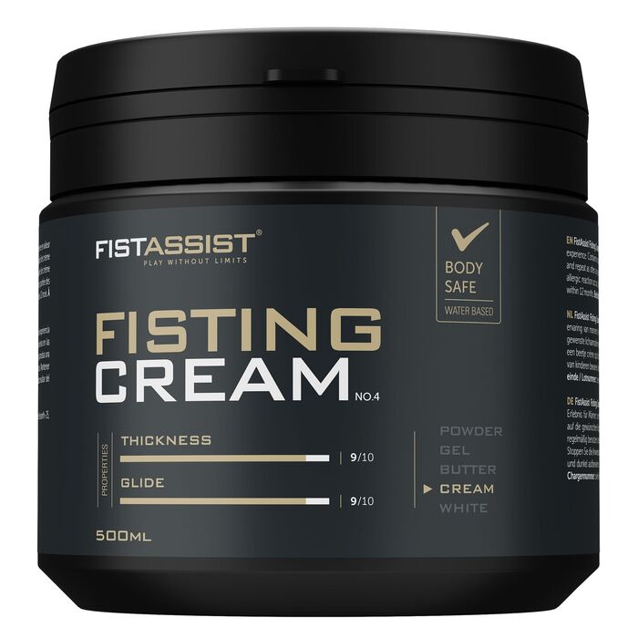 Crema pentru fisting FistAssist Cobeco 500 ml, vedere de ansamblu borcan