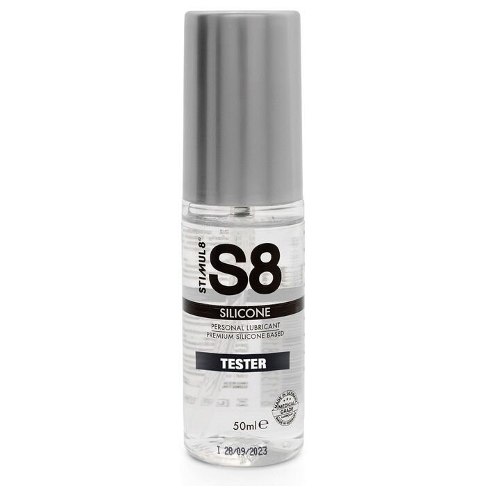 Lubrifiant siliconic S8 Stimul8 TESTER 50ml, flacon premium pe baza de silicon