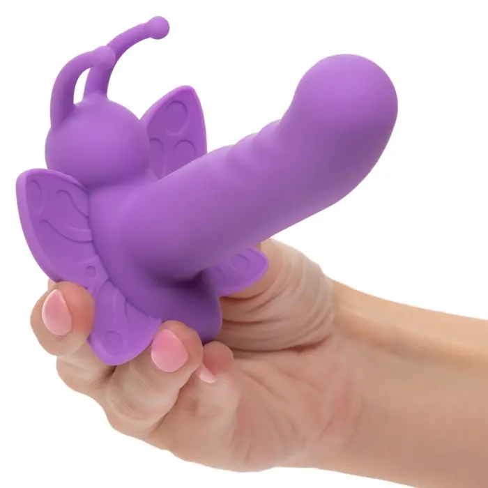 Stimulator Clitoral CalExotics Venus Butterfly Rotativ, Violet in mana