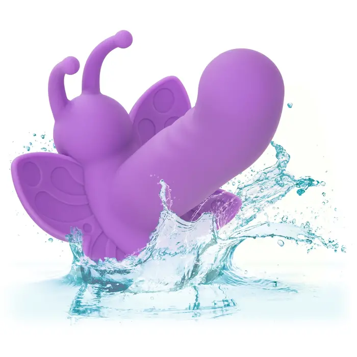 Stimulator Clitoral CalExotics Venus Butterfly Rotativ, Violet rezistent la apa