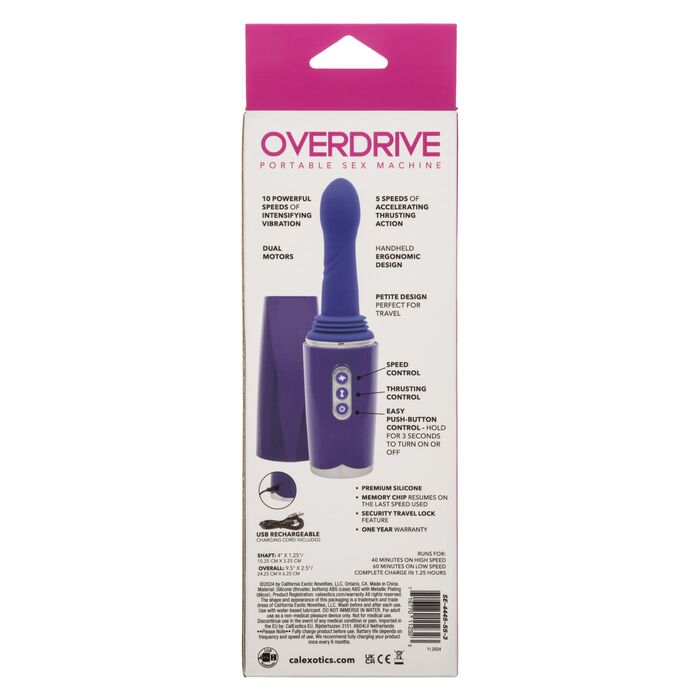 Masina de Sex, Travel Thruster Portable Sex Machine - Violet
