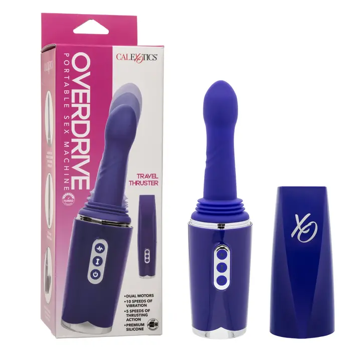 Masina de Sex, Travel Thruster Portable Sex Machine - Violet