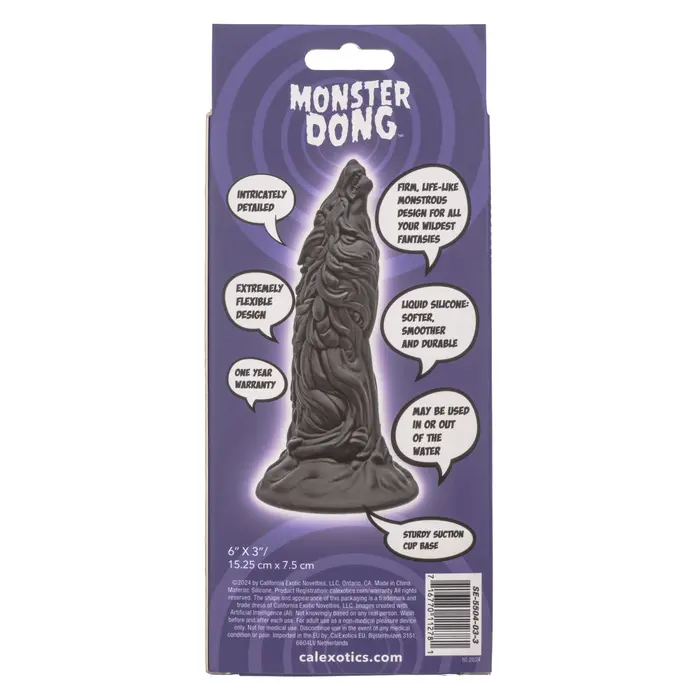 Dildo Fantezie Lup The Werewolf Dong CalExotics, Negru cutie spate